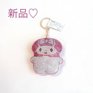 【新品】サンリオ　potetanコラボ　ラインストーンキーホルダー　マイメロディ