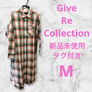 新品未使用タグ付き ギブリコレクション バックプリント ロングシャツ M