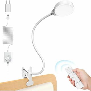 クリップライト 36led デスクライト 読書灯 卓上ライト3段階調色リモコン付