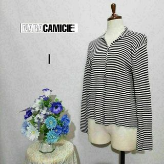 ナラカミーチェ　極上美品　ニット　ストライプ柄　Мサイズ