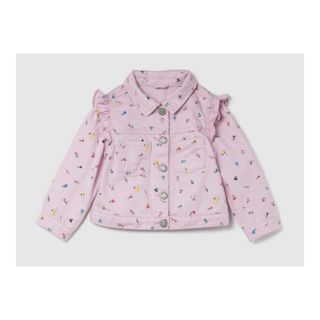 ベビーギャップ(babyGAP)のBabyGAP デニムジャケット 花柄12-18ヶ月 80cm タグ付き 未使用(ジャケット/コート)