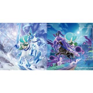 ポケモンカードゲーム　ラバープレイマット　白馬　黒馬　バドレックス