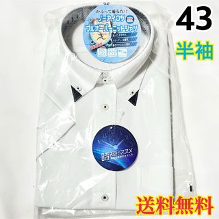 【新品】 メンズ 半袖 ワイシャツ 【699】 形態安定 吸水速乾 LL 43(シャツ)
