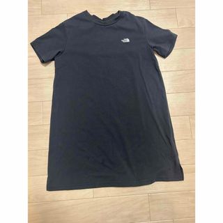 the north face 130cm ロゴ入り ワンピース 黒