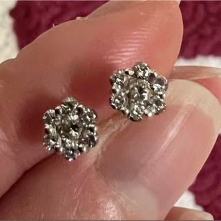 天然ダイヤモンド ピアス 計0.53ct 18K WG(ピアス)