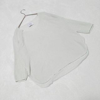 【STUDIOUS】ステュディオス（F）薄手ニット ライトグリーン トップス