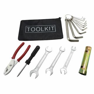 新品 モーターヘッド バイク用 工具 車載ツール 車載工具 16ピース セット (その他)