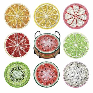 【特価セール】Vukayo 刺繍キット 5dダイヤモンドアート コースター クジ(その他)