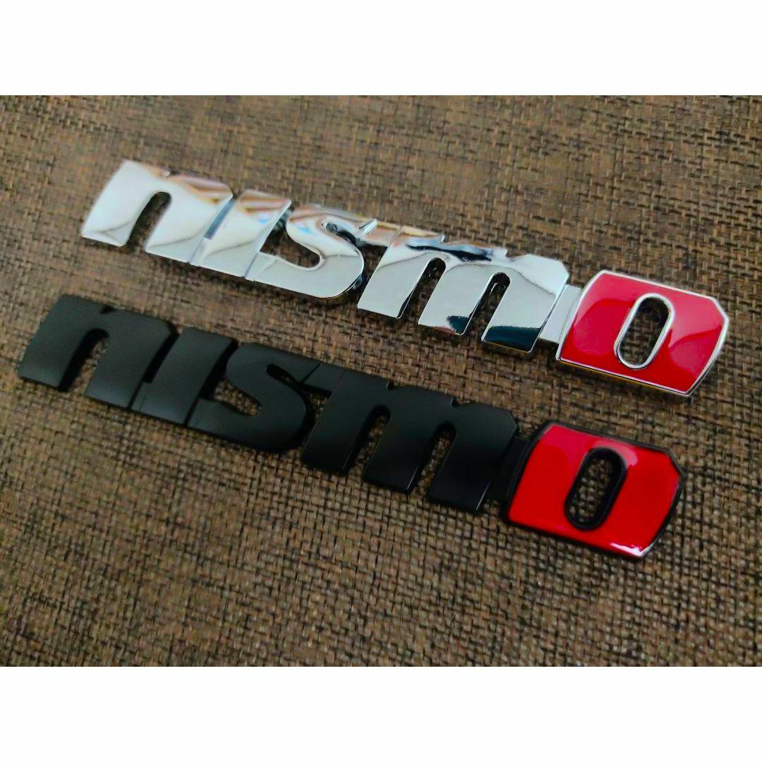 【全色再入荷！】高品質 nismo アルミ エンブレム D　日産自動車 自動車/バイクの自動車(車外アクセサリ)の商品写真