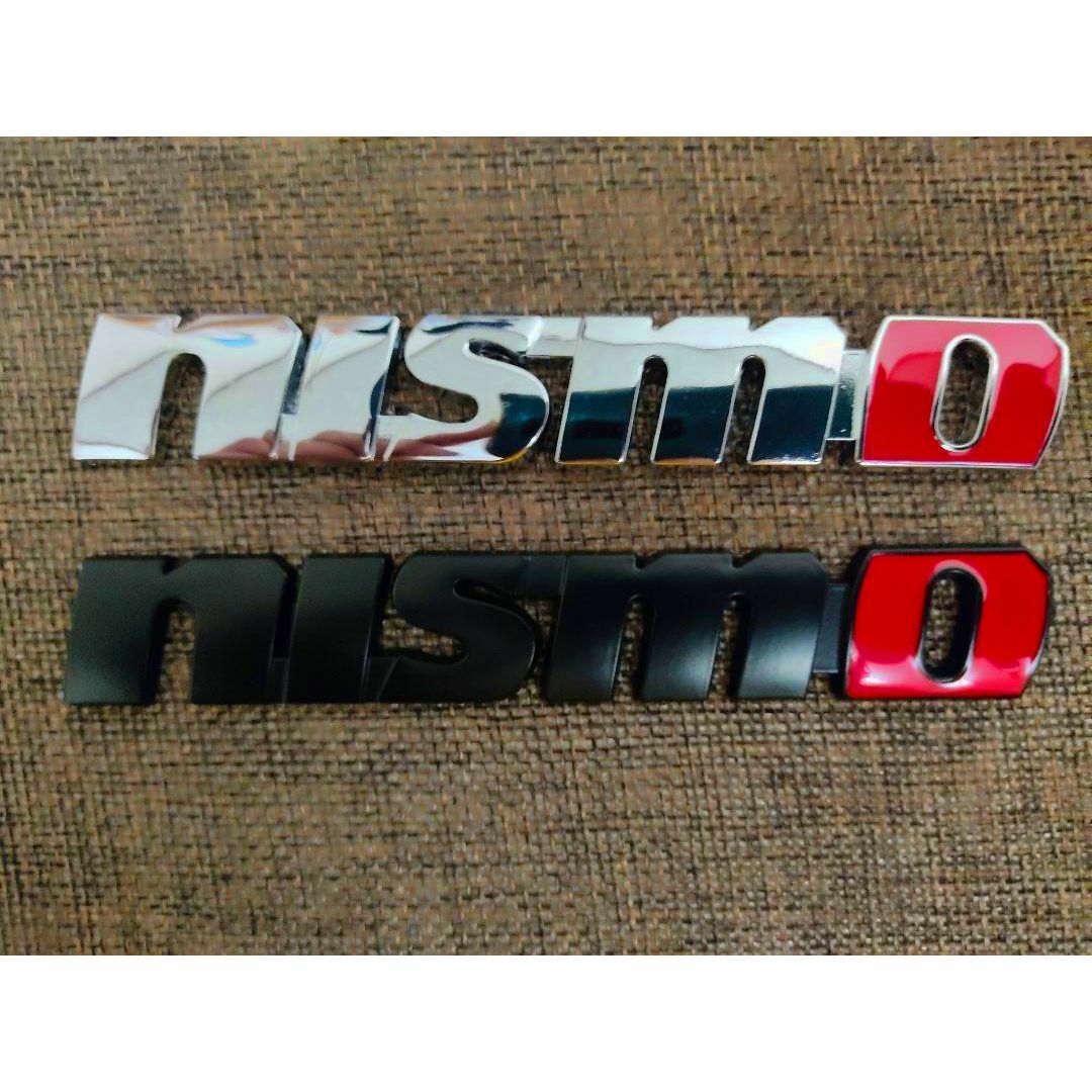 【全色再入荷！】高品質 nismo アルミ エンブレム D　日産自動車 自動車/バイクの自動車(車外アクセサリ)の商品写真