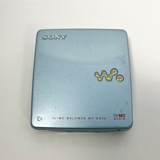 ソニー(SONY)のSONY MDウォークマン MZ-EH50 ブルー 動作未確認　現状品(ポータブルプレーヤー)