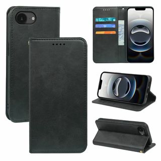 【TIMYU】iPhone16e 用ケース 手帳型 カード収納 カバー PUレザ(その他)