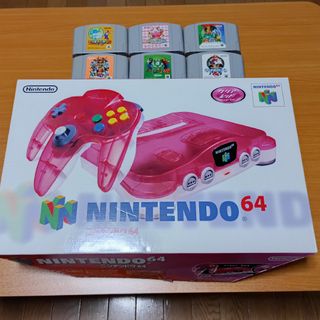 ニンテンドー64本体 クリアレッド ポケモン マリオカート付き