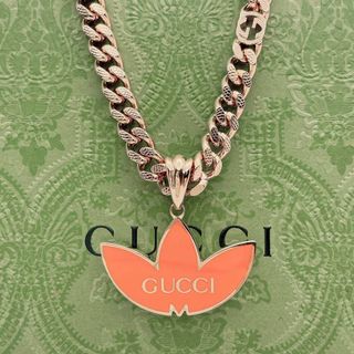 グッチ(GUCCI)のGUCCI adidas コラボ　ネックレス　喜平　インターロッキング　ゴールド(ネックレス)