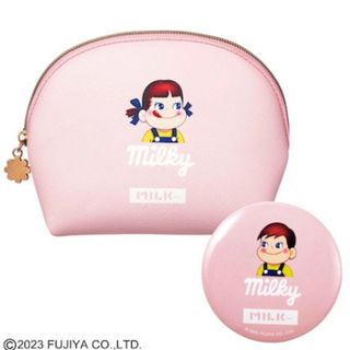 MILKFED.特製 ペコちゃんポコちゃん コスメポーチ＆ミラー