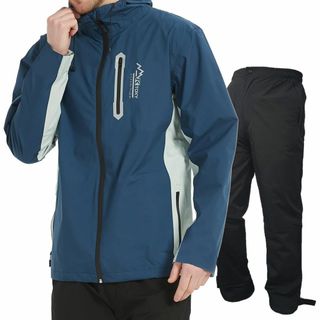 【人気商品】[アラシヤマ] ゴルフ レインウェア メンズ 上下セット バイクのカ