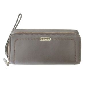 コーチ(COACH)のコーチ COACH 長財布 コインケースあり ジップ開閉 ダークブラウン(長財布)
