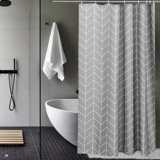 新品 AooHome シャワーカーテン 防水 防カビ 120x180cm ユニッ