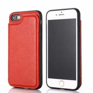 【 Viesa 】 背面カード 手帳型ケース iPhone SE (2020) 