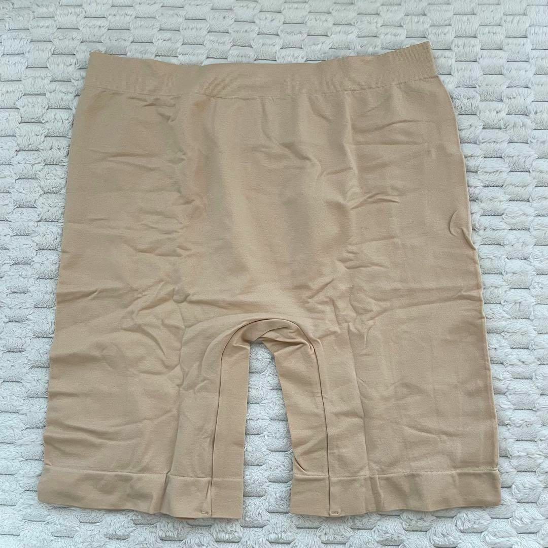 3分丈 スパッツ レギンス インナーパンツ 無地 3枚セット ベージュ 2XL レディースの下着/アンダーウェア(ショーツ)の商品写真