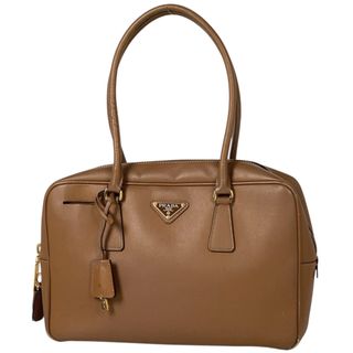 プラダ(PRADA)のプラダ ロゴプレート ハンドバッグ レディース 【中古】(ハンドバッグ)