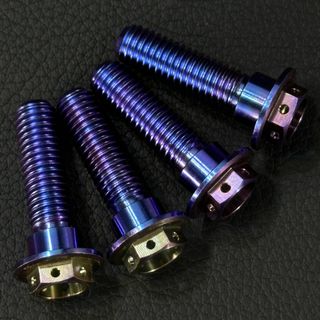 64チタン M8×30mm 4本 ブレーキ ディスク ボルト ZR- m1467(パーツ)