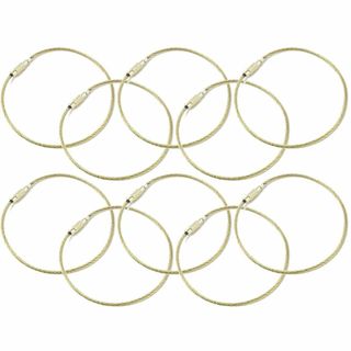 【在庫セール】EXDUCT ワイヤーリング アクセサリー ゴールド ステンレス (その他)