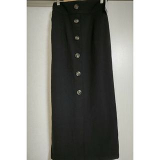 【新品】タグ付き アベイル ナロー前ボタン ロングスカート M