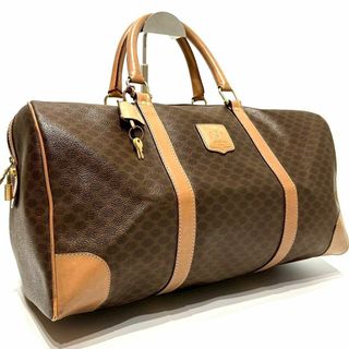 セリーヌ(CELINE)のセリーヌ　ボストンバッグ　カデナ　マカダム柄　トリオンフ PVC 鍵　大容量(ボストンバッグ)