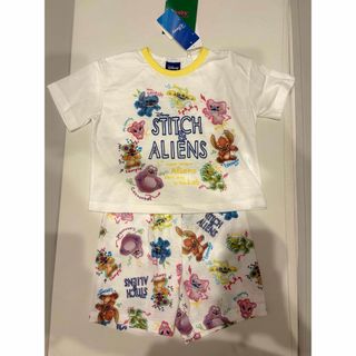 新品タグ付きスティッチベビーパジャマ　90cm