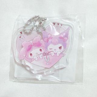 マイメロディ(マイメロディ)のむにゅぐるみ マイメロディ クロミ アクリルスタンドキーホルダー ラブラブきゅん(キャラクターグッズ)