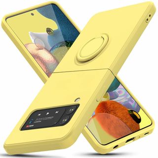 【在庫セール】Galaxy Z Flip3 用 ケース リング付き 耐衝撃 TP(その他)