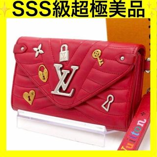 ルイヴィトン(LOUIS VUITTON)のルイヴィトン ニューウェーブ ラブロック ポルトフォイユロン レッド 長財布(財布)