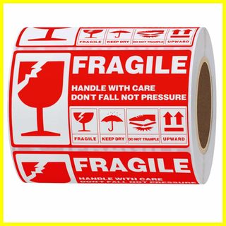 【数量限定】Hybsk fragile 割れ物注意 シール 取扱注意 シール ワ
