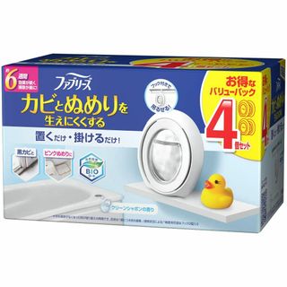 【特価商品】ファブリーズ 防カビ消臭剤 お風呂用 クリーンシャボン 4個パック 