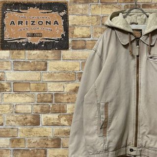 ARIZONA　ダックジャケット　パーカー　ビッグシルエット　ブラウン　L