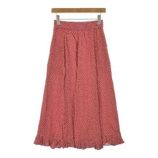 THE SHINZONE ザシンゾーン ロング・マキシ丈スカート S 赤 【古着】【中古】【送料無料】(ロングスカート)