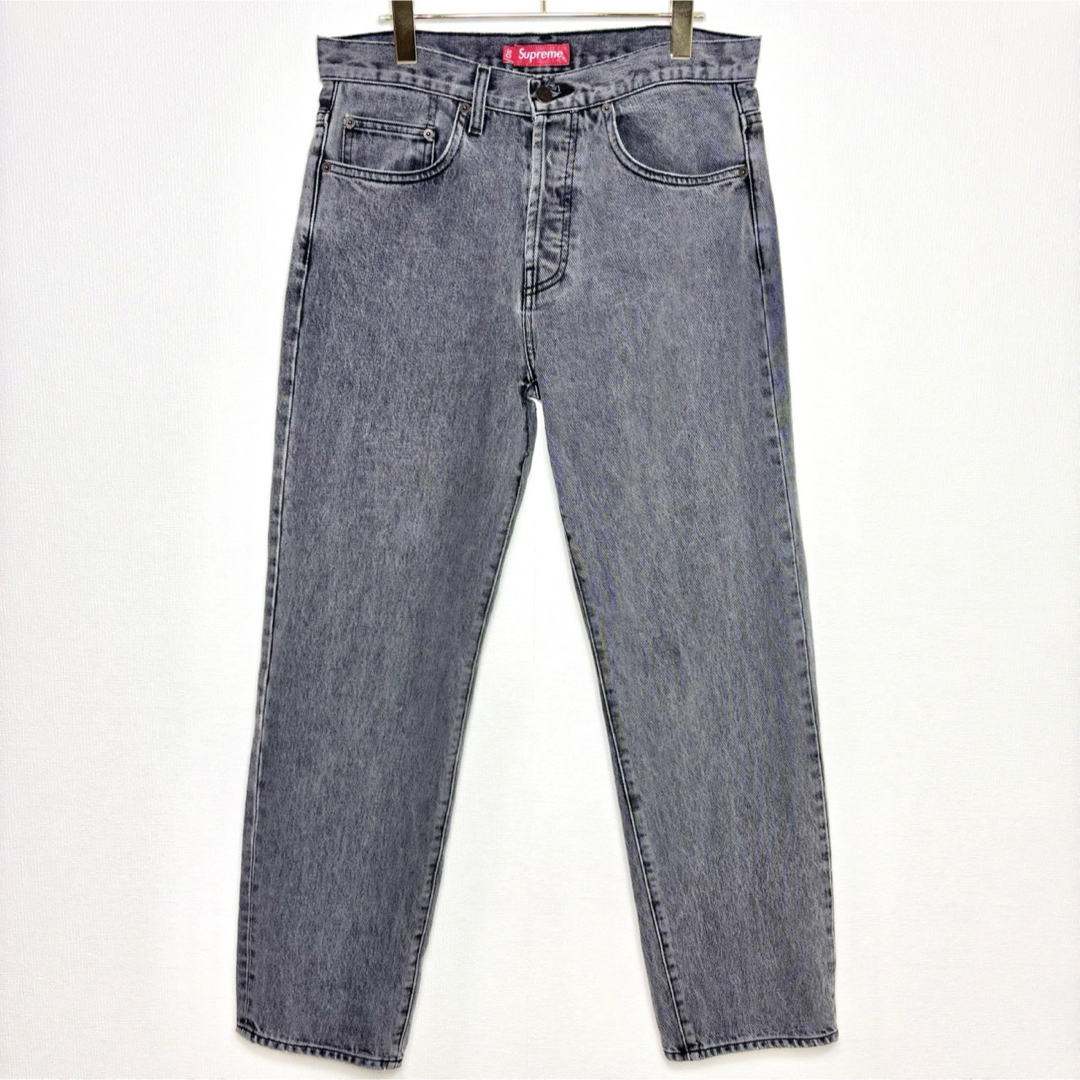 Supreme(シュプリーム)の美品 Supreme スターロゴレギュラージーンズ "ブラック" size30 メンズのパンツ(デニム/ジーンズ)の商品写真