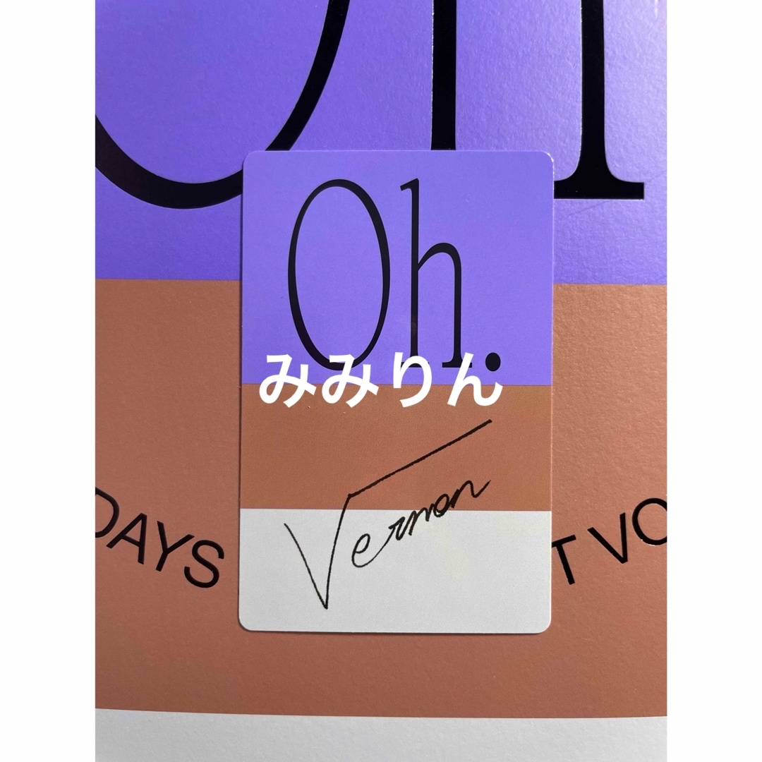 SEVENTEEN(セブンティーン)のSEVENTEEN UNIT PHOTOBOOK D トレカ バーノン エンタメ/ホビーのタレントグッズ(アイドルグッズ)の商品写真