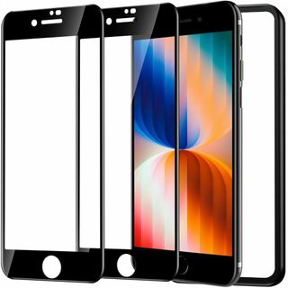 【カバー】NT2F iPhone SE2 用 ガラスフィルム 全面保護 iPho(その他)