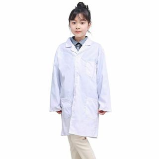 [HONGFU] 子供服 白衣医者 コスプレ衣装 キッズ ドクターコート 両脇ポ(その他)