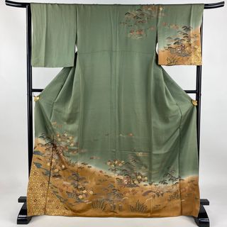 訪問着 身丈170cm 裄丈66cm 正絹 秀品 【中古】(着物)