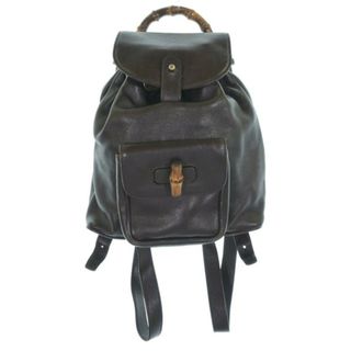 グッチ(GUCCI)のGUCCI グッチ バックパック・リュック  茶 【古着】【中古】【送料無料】(リュック/バックパック)