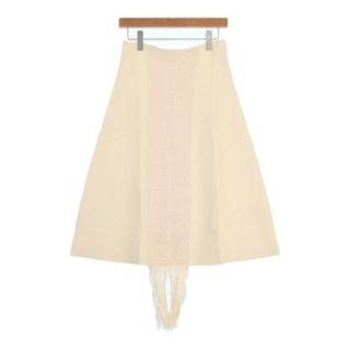 ジルサンダー(JIL SANDER)のJIL SANDER ジルサンダー ロング・マキシ丈スカート XS 白 【古着】【中古】【送料無料】(ロングスカート)
