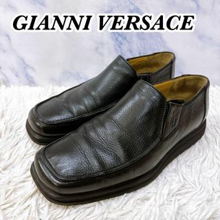 ジャンニヴェルサーチ(Gianni Versace)のジャンニ ヴェルサーチ 本革　レザー スリッポン　ビジネスシューズ　41(スリッポン/モカシン)