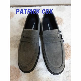 パトリックコックス(PATRICK COX)の新品☆タグ　パトリックコックス　スェード　革　ローファー　２６　グレー(スリッポン/モカシン)