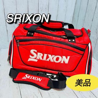 スリクソン　SRIXON ゴルフボストン　ショルダー　レッド　美品　GOLF(バッグ)