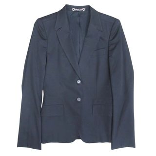 グッチ(GUCCI)の新品同様 フリーダ期 2006年製 GUCCI グッチ テーラードジャケット シングル2B 総裏地 ウールギャバジン ブレザー 38 黒 ブラック レディース 古着 中古 USED(テーラードジャケット)