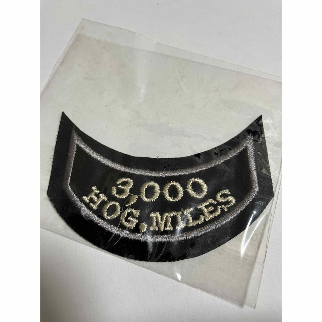 Harley Davidson(ハーレーダビッドソン)のハーレーダビットソン　HOG  3000マイルズ　ワッペン 自動車/バイクのバイク(その他)の商品写真