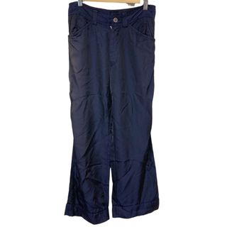 トリココムデギャルソン(tricot COMME des GARCONS)の美品 tricot COMME des GARCONS トリココムデギャルソン キュプラ ハイウエスト パンツ AD2005 S ネイビー レディース 古着 中古 USED(その他)